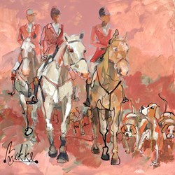 Samen by Marieke Bekke - Original Painting on Stretched Canvas sized 32x32 inches. Available from Whitewall Galleries